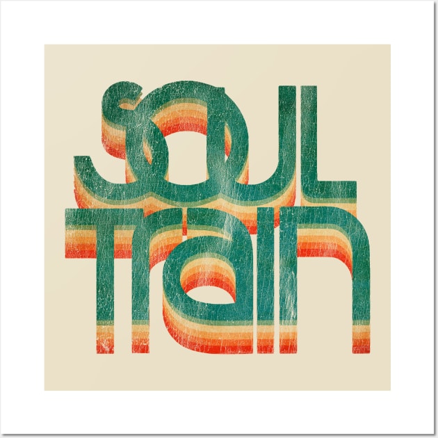 RETRO SOUL TRAIN VINTAGE COLOR Wall Art by dwimuksin99